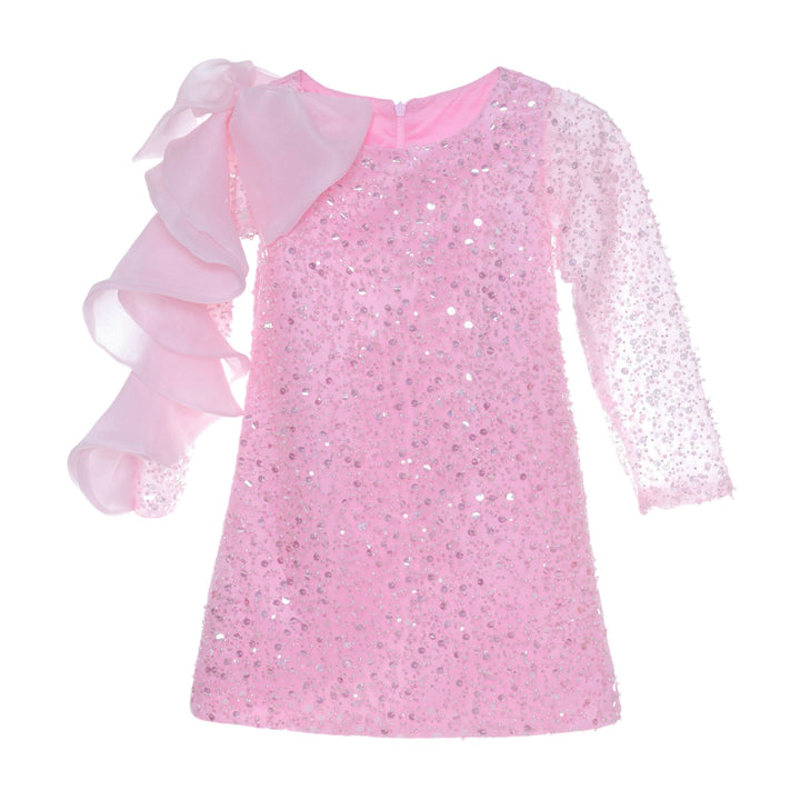 Pink Reem Trapeze Bow Dress