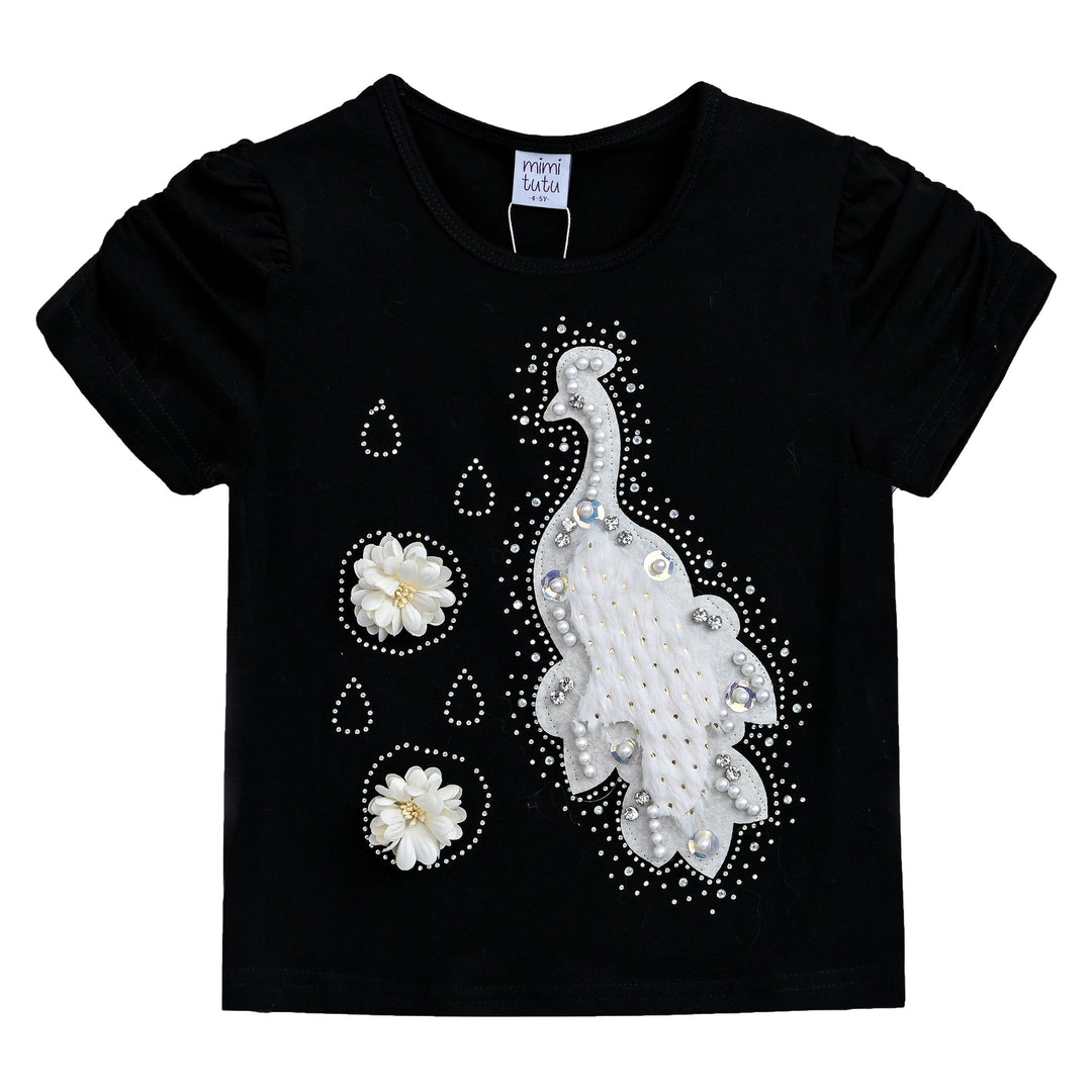 kids-atelier-mimi-tutu-kid-baby-girl-black-peacock-applique-t-shirt-mt4208-peacock-black