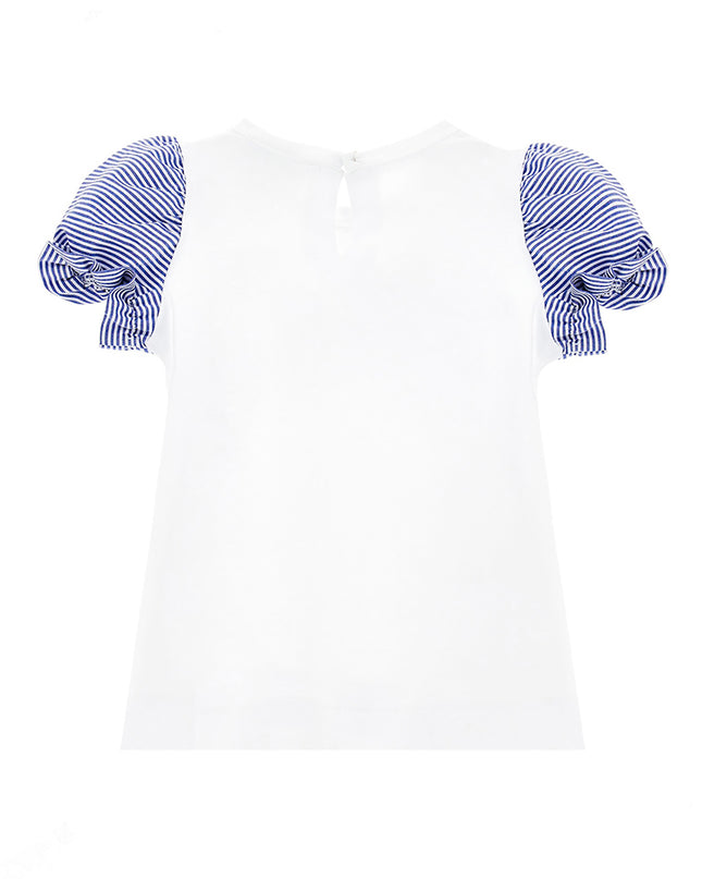 monnalisa-White "LOVE" T-Shirt-39a615-1041-9956