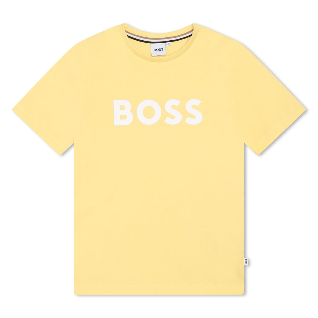 boss-j25o04-528-Yellow Logo T-Shirt