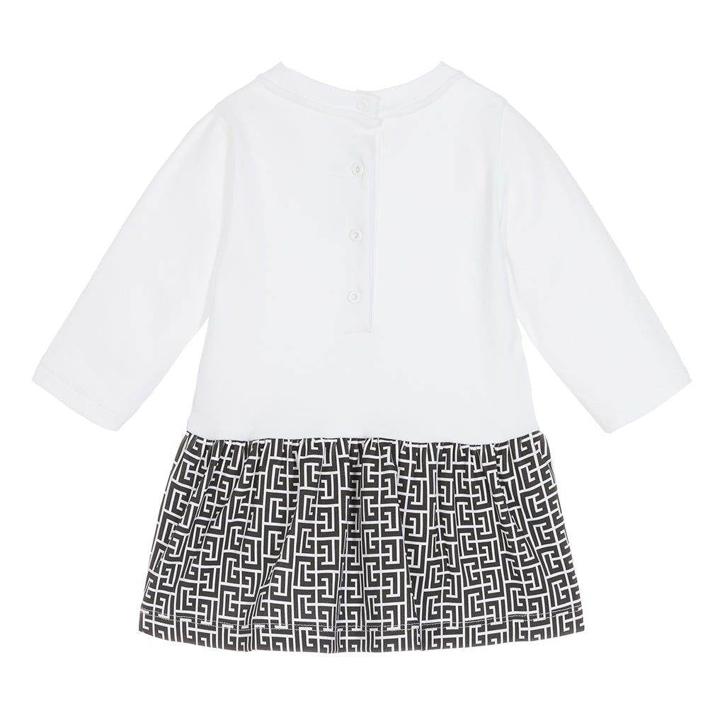 balmain-White & Black Dress-6r1090-z0948-100ne