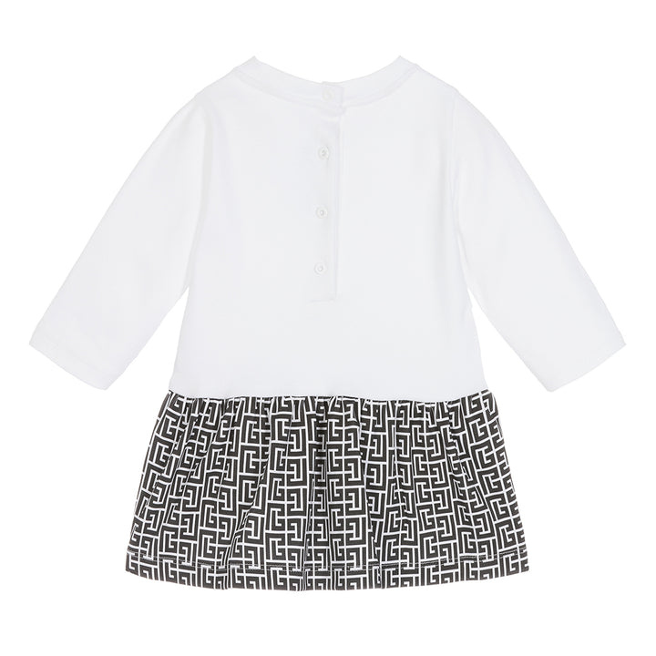 balmain-White & Black Dress-6r1090-z0948-100ne
