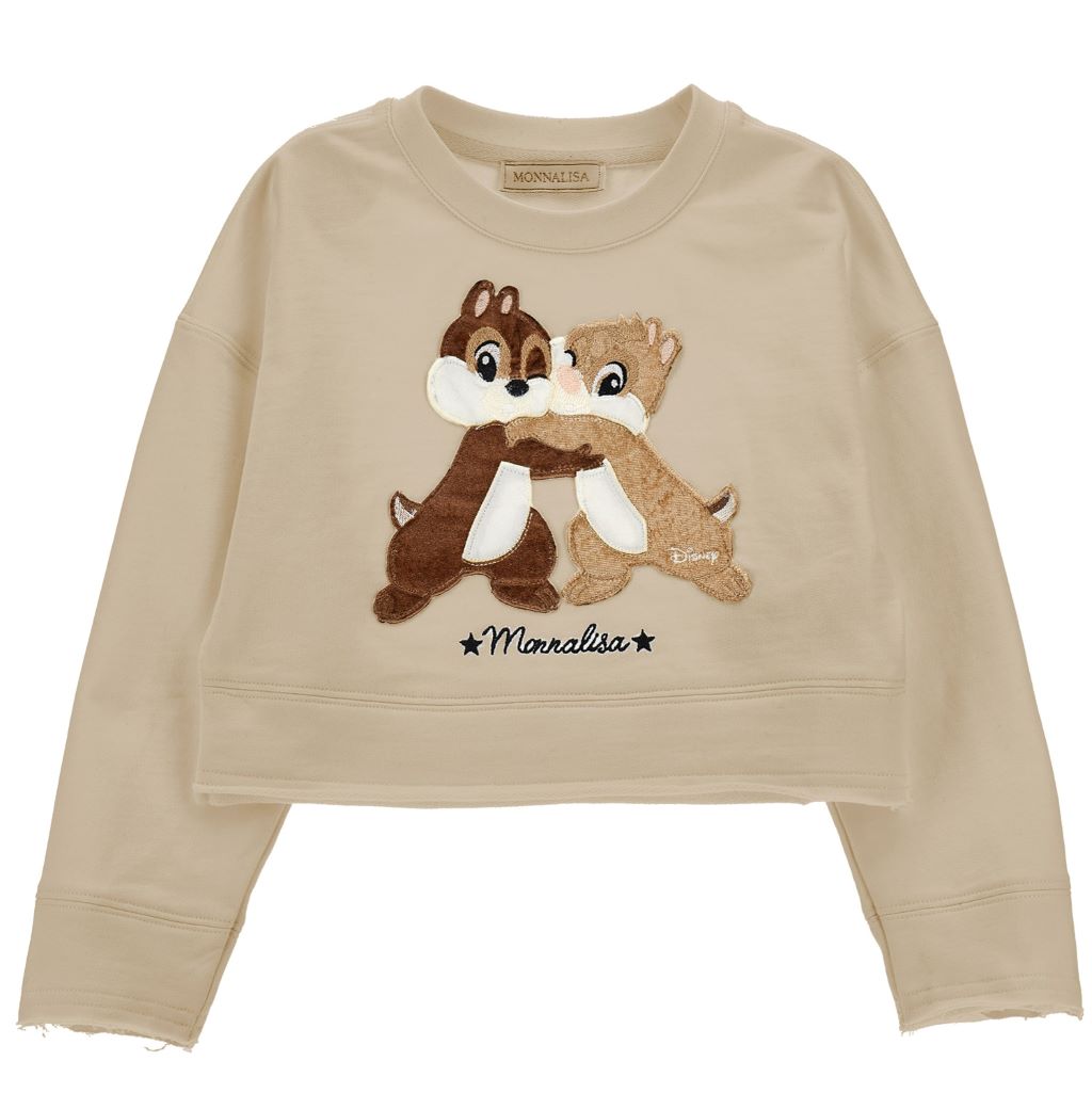 monnalisa-Beige Chipmunks Hug Sweatshirt-190610-0054-0003_kids atelier