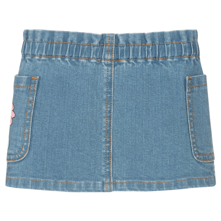 moschino-Blue Teddy Bear Denim Skirt-mdj019-lxe16-40140