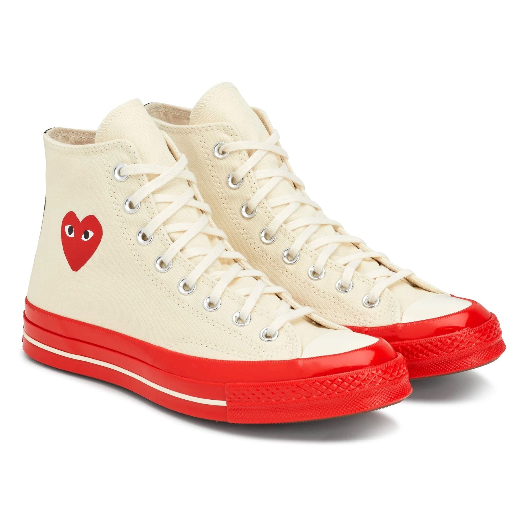 - Sole atelier Converse Red CDG-PLAY White kids High Top-AZ-K124-001-2-Off