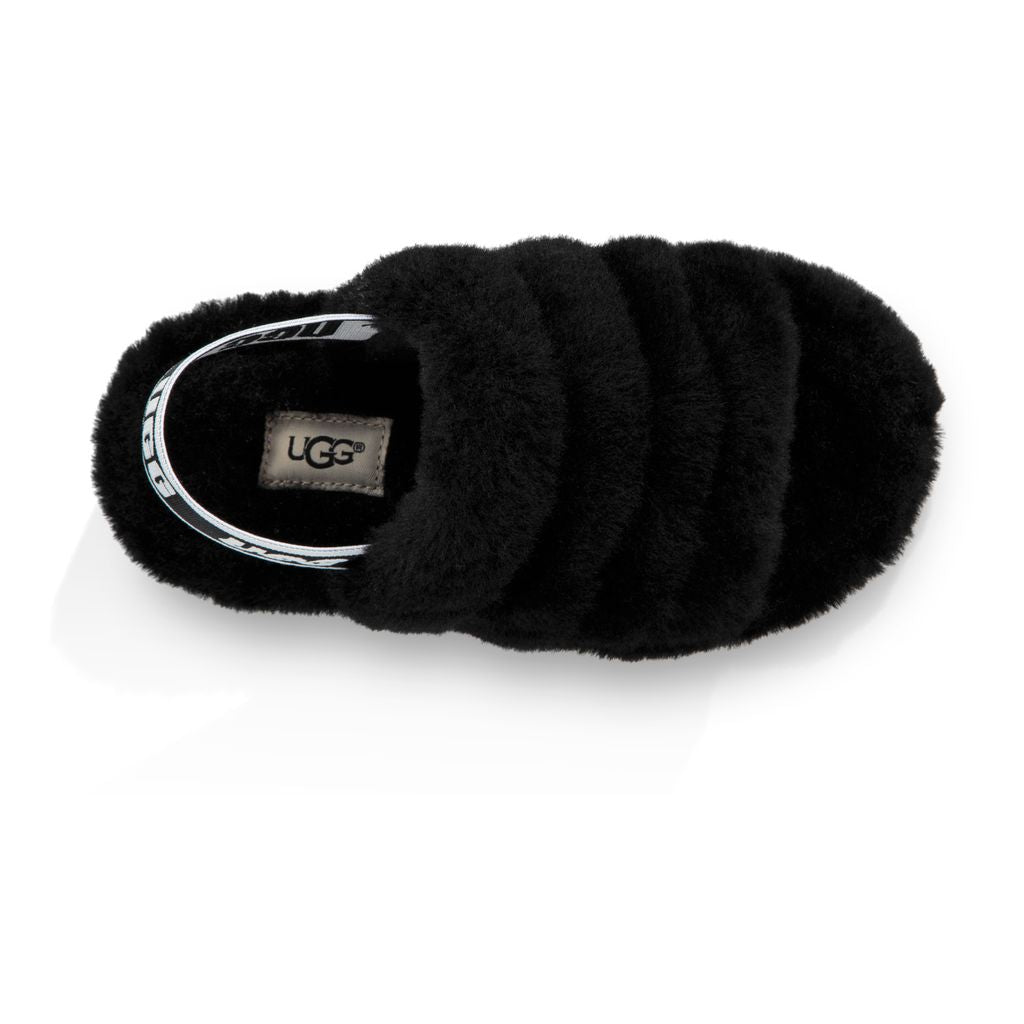 Black ugg slides kids top