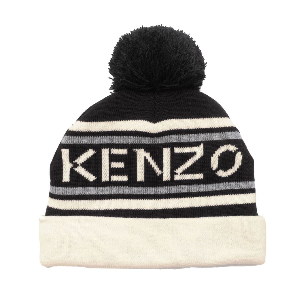 kenzo-Multicolor Logo Beanie Hat-k51005-09p