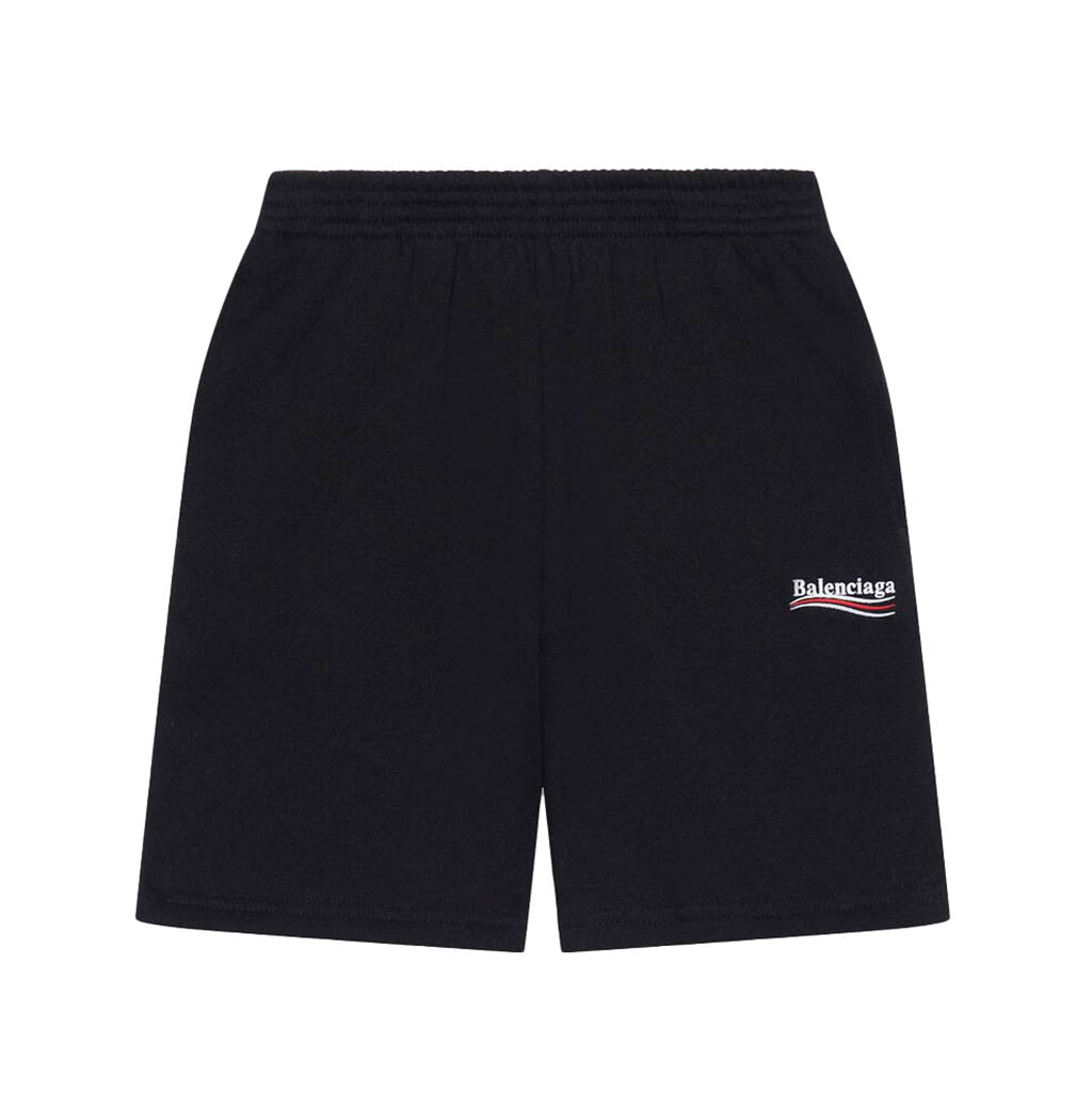 balenciaga-Black Logo Shorts-681862tmve61070