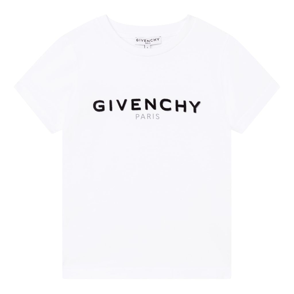 givenchy-White Logo T-Shirt-h25281-10b