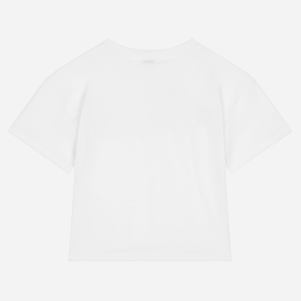 dg-l5jtms-g7l9f-w0111-White Logo T-Shirt