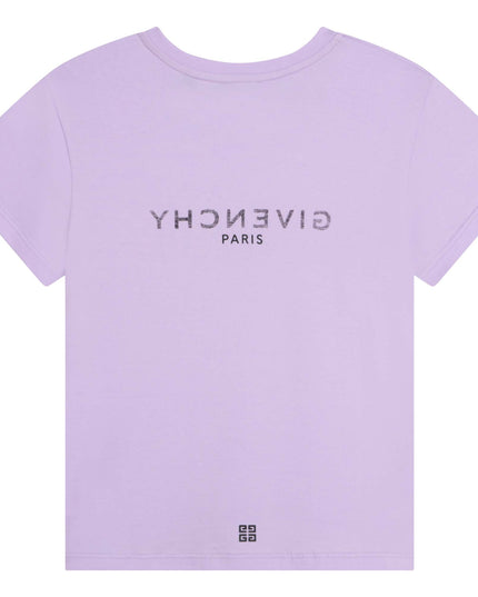 givenchy-h15296-935-kg-Purple Logo T-Shirt