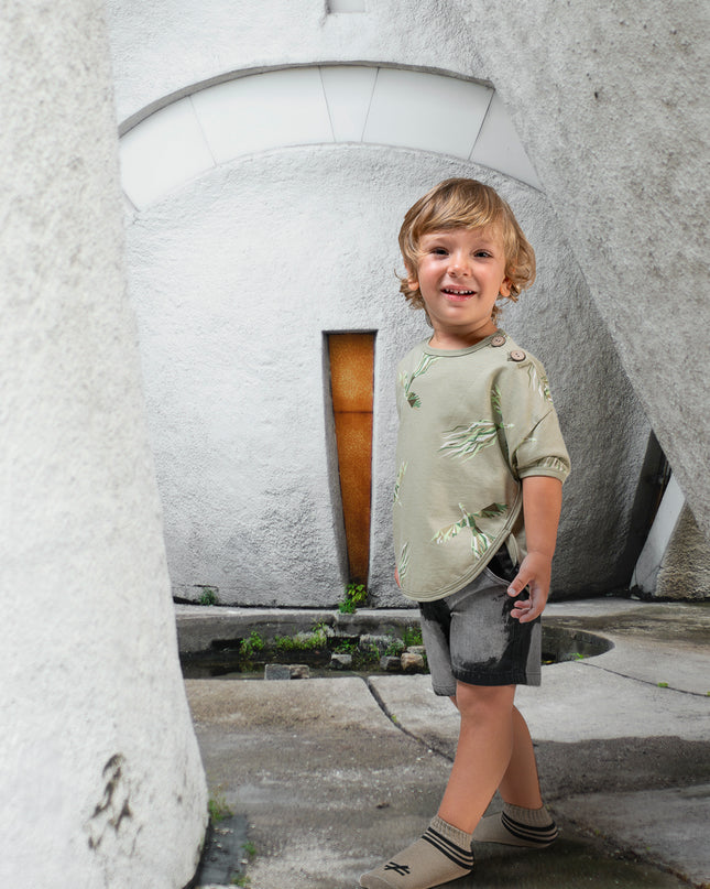 Mustard Crescent Denim Outfit