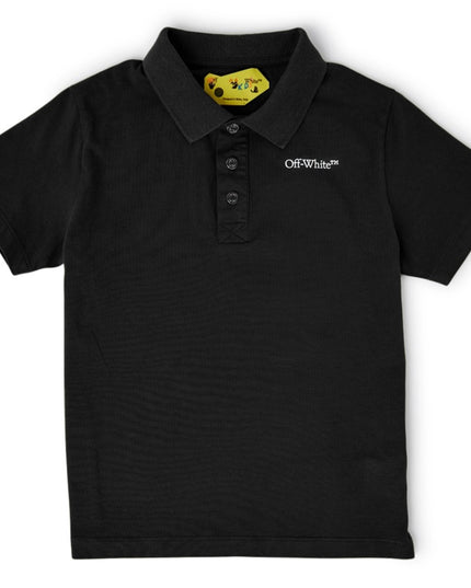 off-white-obgb001f23jer0011001-Black Logo Polo