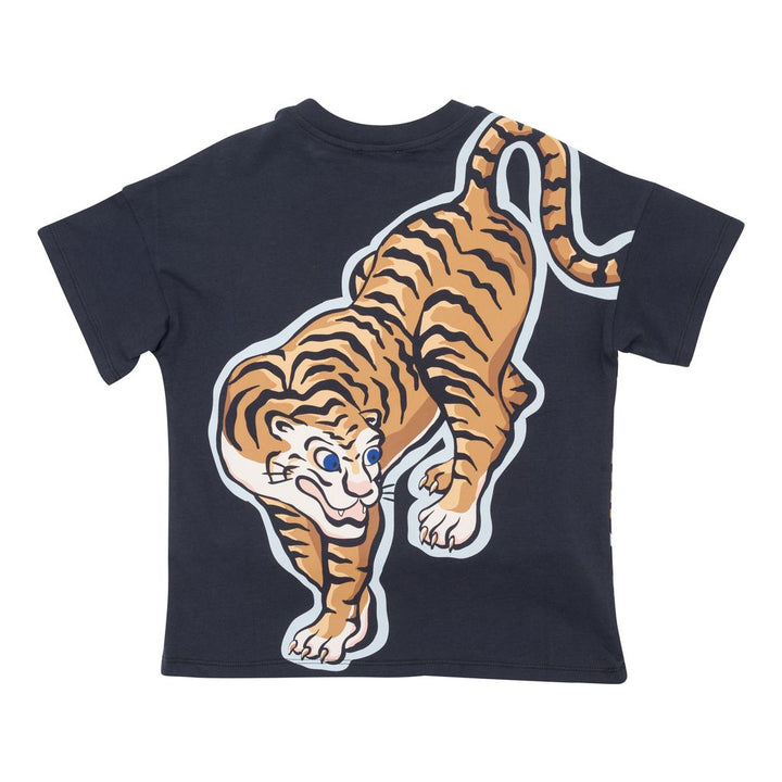 kenzo-Charcoal Gray Tiger T-Shirt-k25634-82