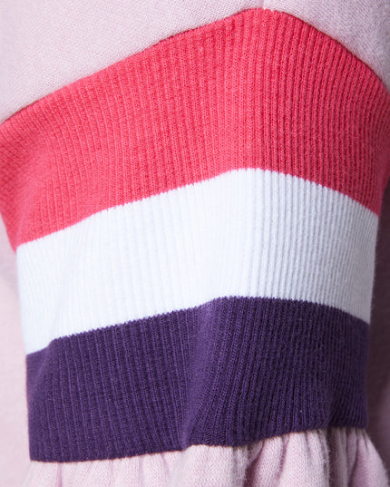 Pink Logo Print Hoodie