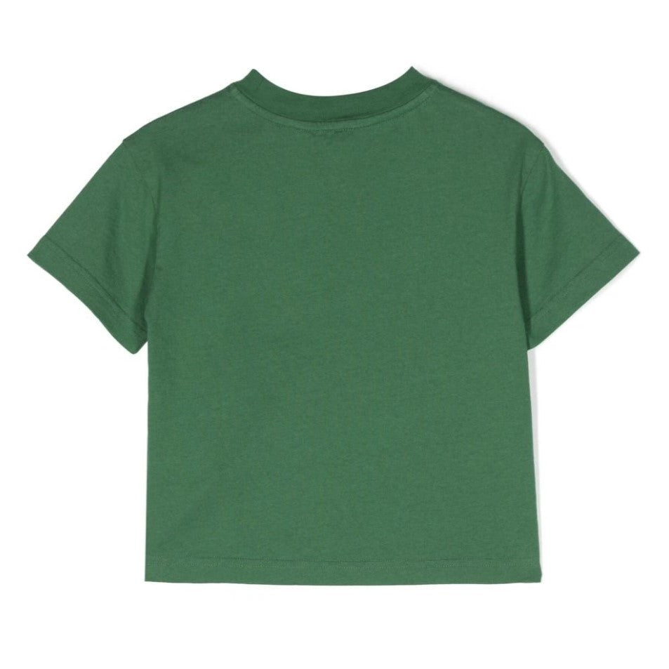 Green Teddy Bear Logo T Shirt kids atelier