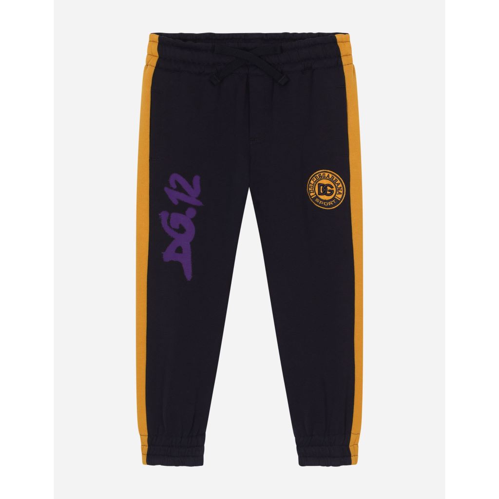 Black jogging bottoms kids top