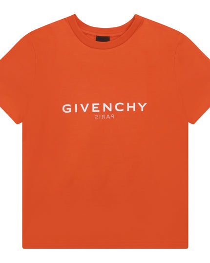 givenchy-h25446-422-Orange Logo T-Shirt