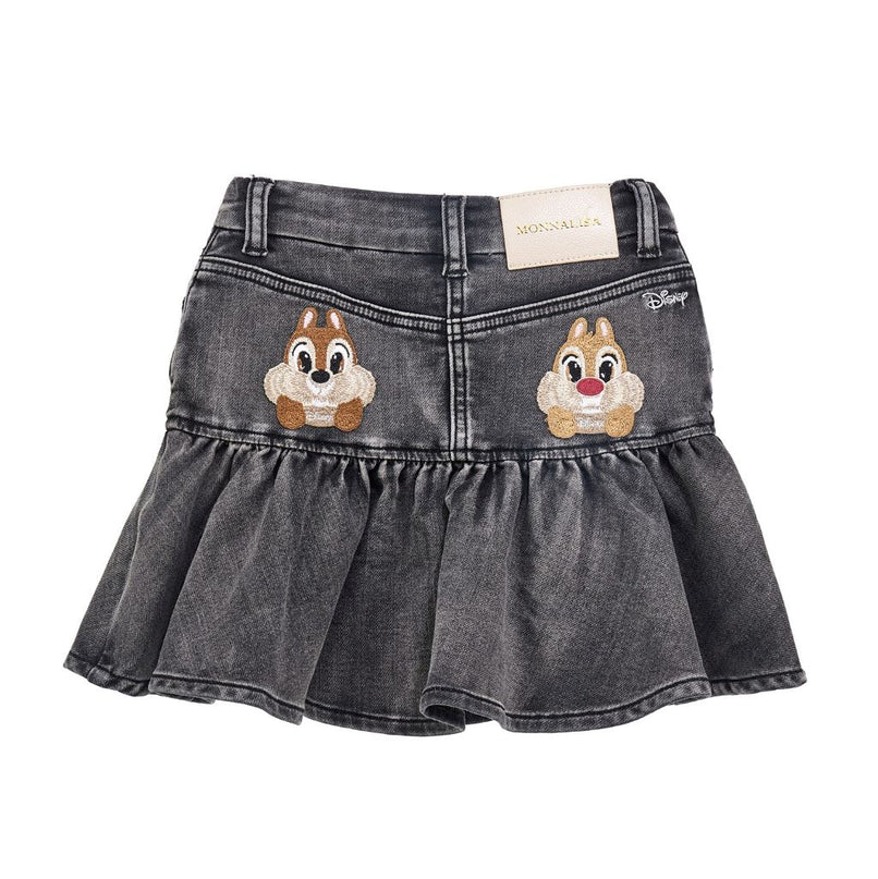 monnalisa-Disney Black Denim Skirt-190708-0030-0050_kids atelier