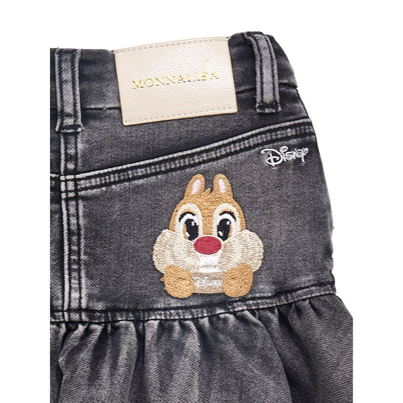 monnalisa-Disney Black Denim Skirt-190708-0030-0050_kids atelier