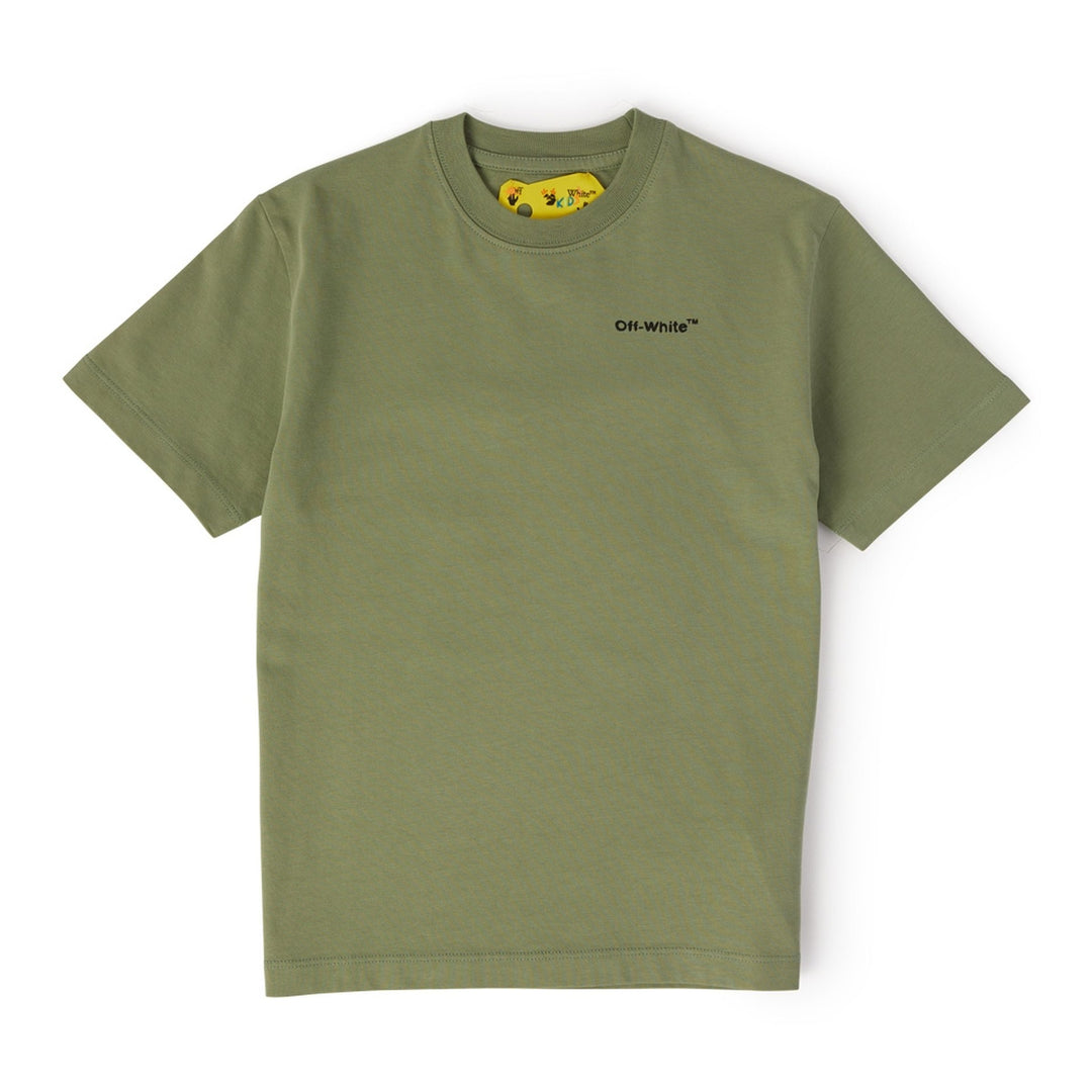 off-white-obaa002s23jer0065084-Green Mushroom Print T-Shirt