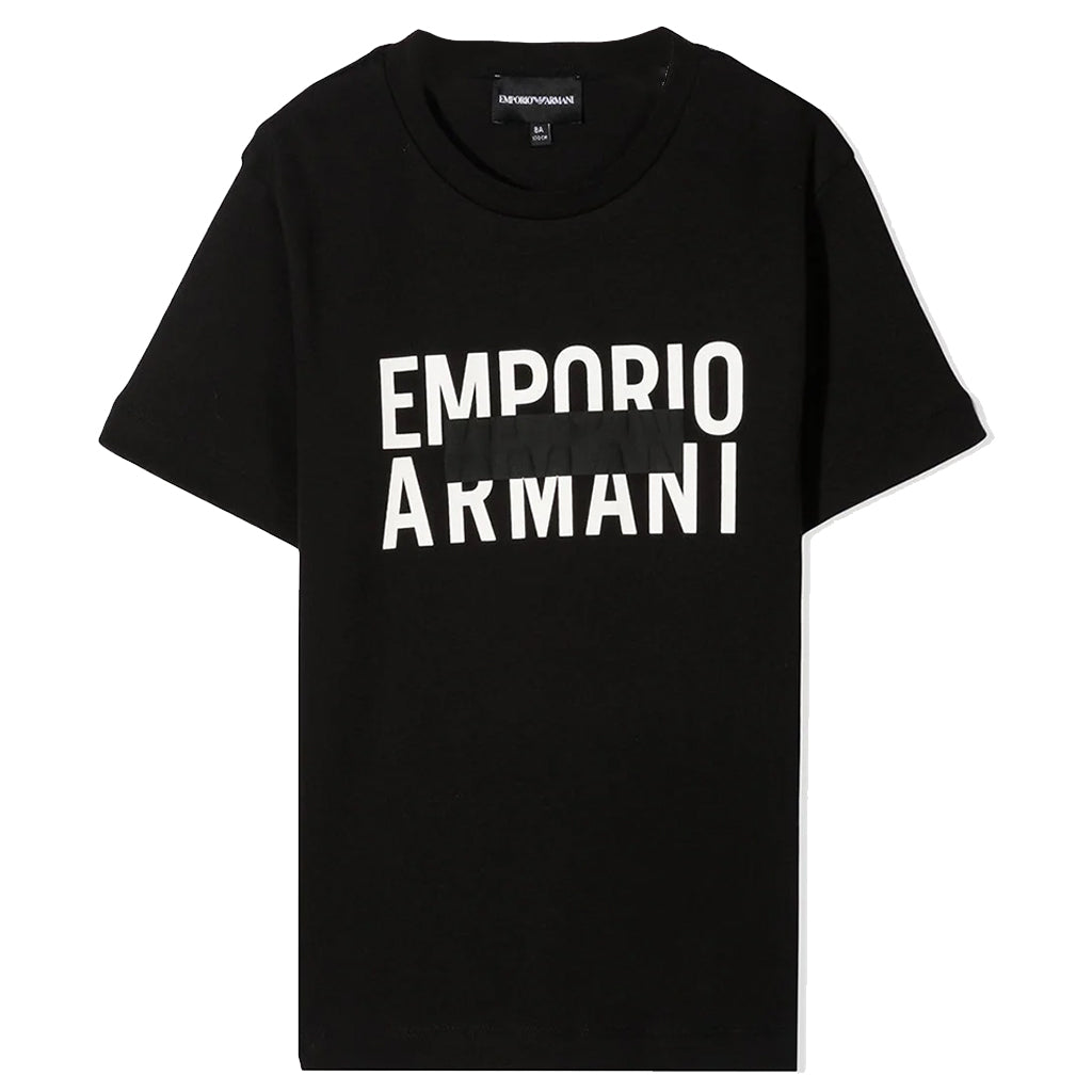 armani-Black Logo T-Shirt-3k4tjh-4j4ez-0999