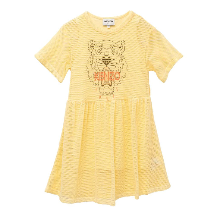 kenzo-Yellow Logo Dress-k12236-512