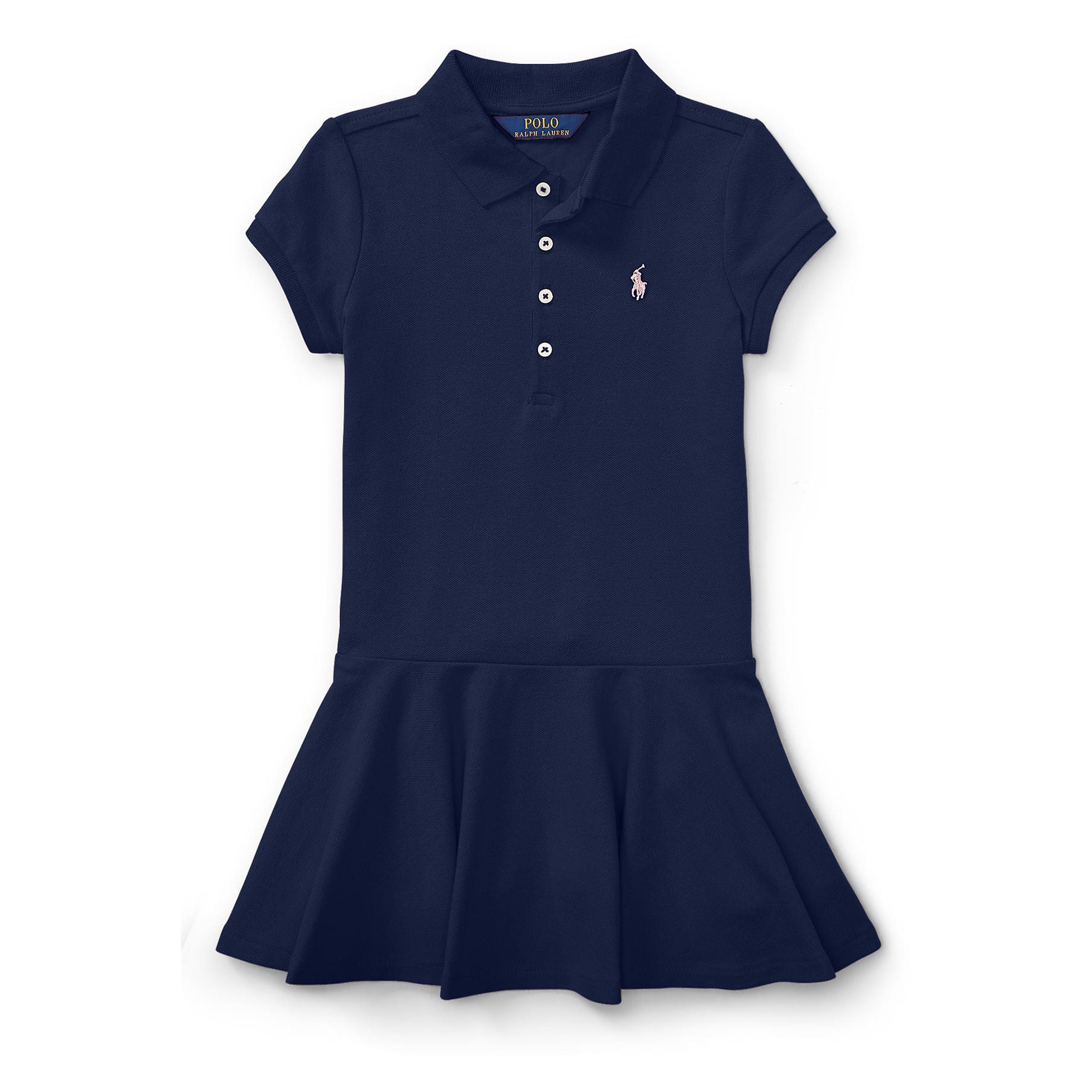 Navy Logo Polo Dress