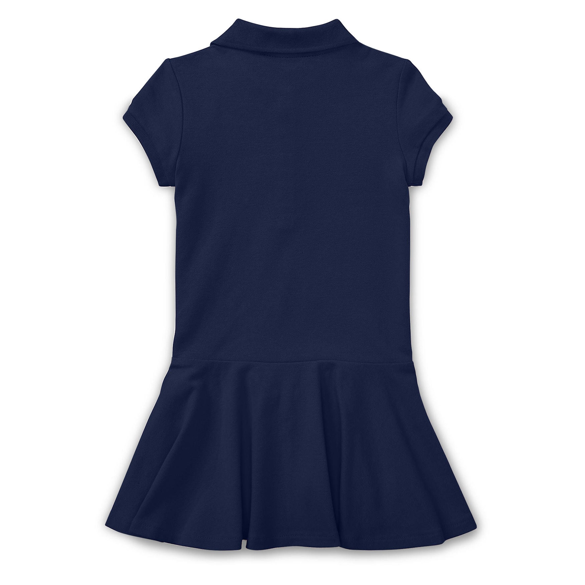 Ralph Lauren Girls 2 6X Short Sleeve Polo Dress Navy 5