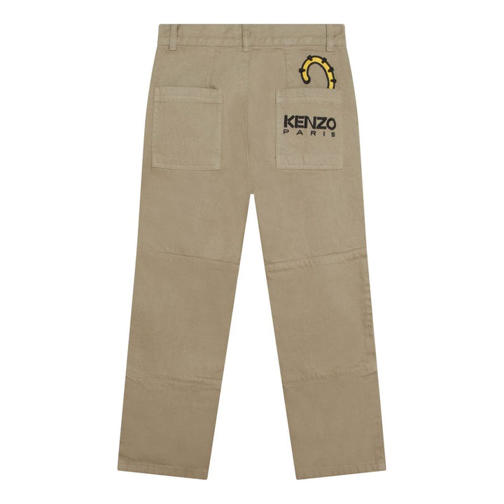 kenzo-Beige Tiger Trousers-k24279-226