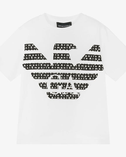 armani-White Logo T-Shirt-6l4tjr-4j5kz-101
