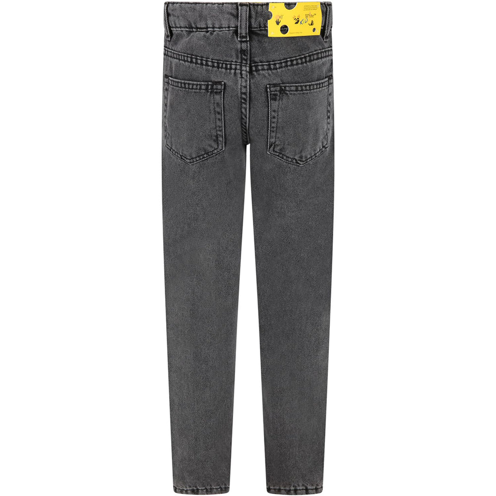 ow-Gray Denim Jeans-obya004c99den0010718