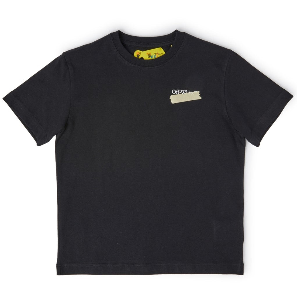 off-white-obaa002f23jer0091001-Black Logo T-Shirt