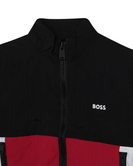 boss-Black & Red Zip-Up Jacket-suit-j25m79-09b