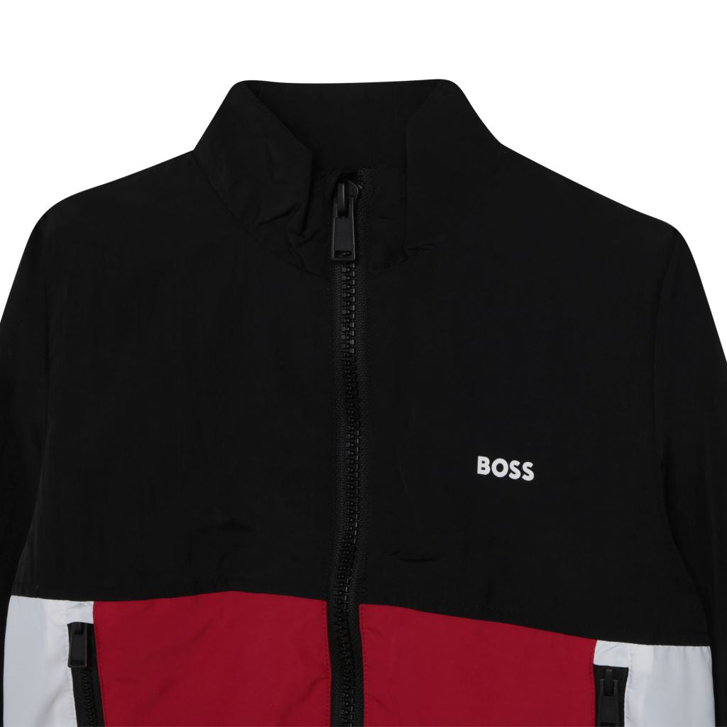 boss-Black & Red Zip-Up Jacket-suit-j25m79-09b