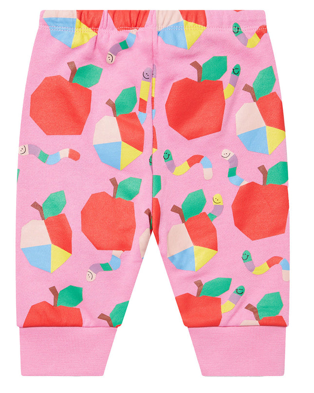 Pink Apple Print Joggers