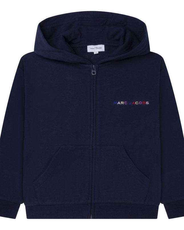 mj-w15628-84e-Navy Logo Hoodie