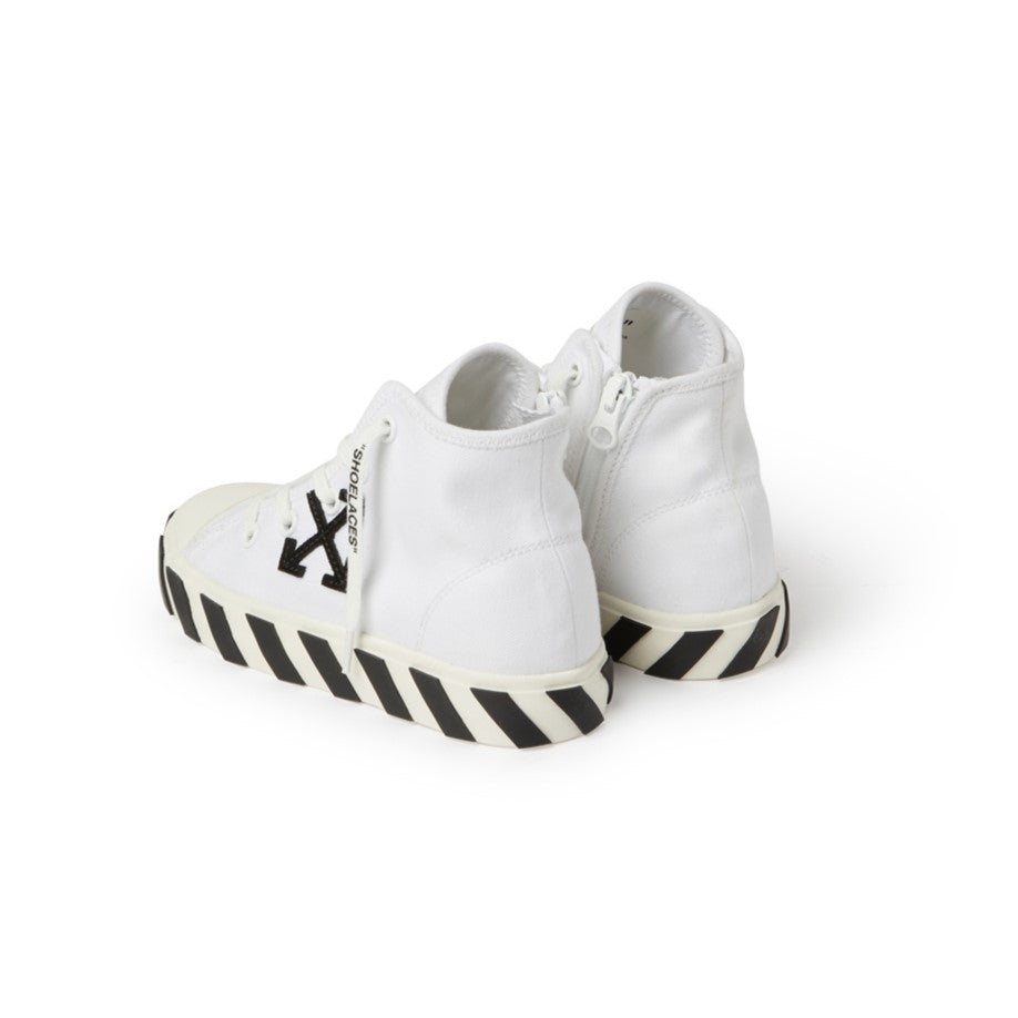 off-white-obia009s23fab0010110-White Vulcanized Mid-top Sneakers