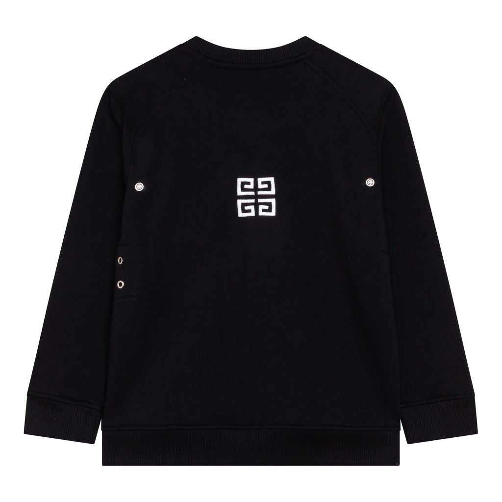 givenchy-h25389-09b-Black Logo Hoodie