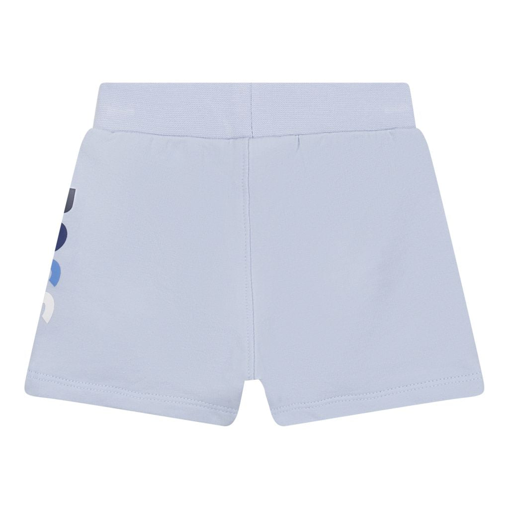 Blue Side Logo Shorts kids atelier