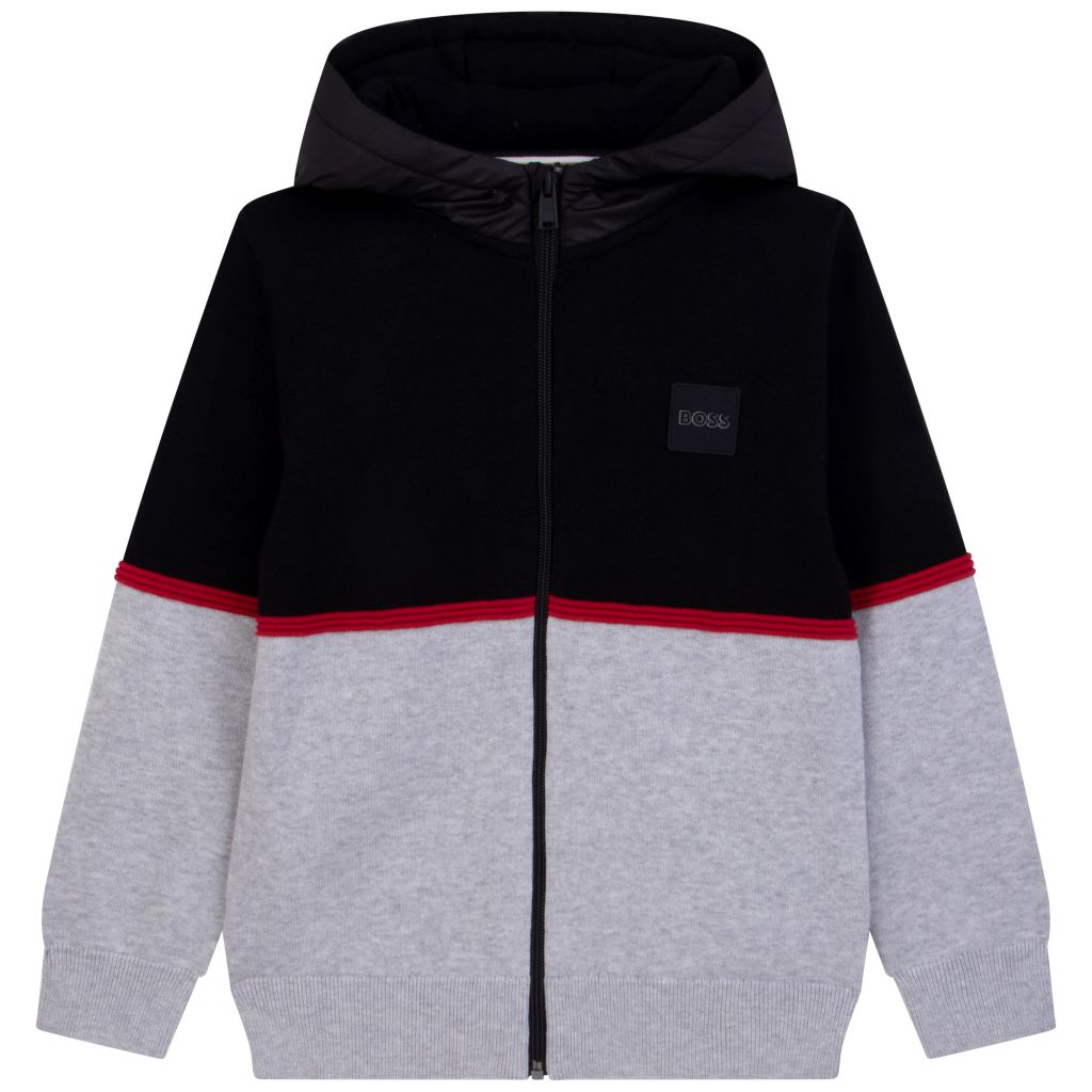 boss-Black & Gray Hoodie-j25m50-09b