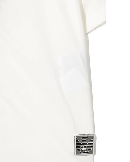 armani-White Stripe Detail Polo Shirt-3l4cjc-4n6dz-0101