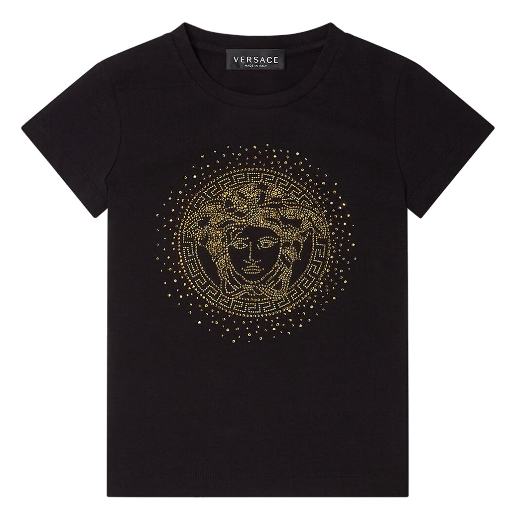 kid-girls-versace-kid-girls-black-gold-medusa-studded-t-shirt-1000366-1a00310-2b130