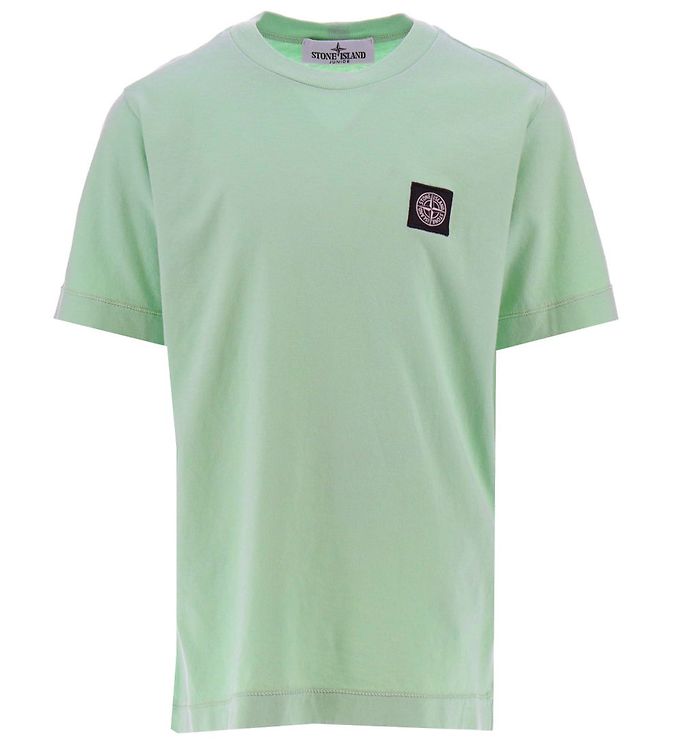 stone-island-781620147-v0052-Light Green Short Sleeve Logo Patch T Shirt