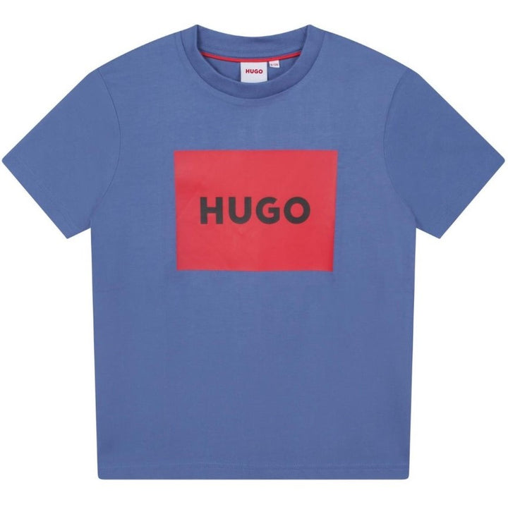hugo-g25103-934-Blue Logo T-Shirt