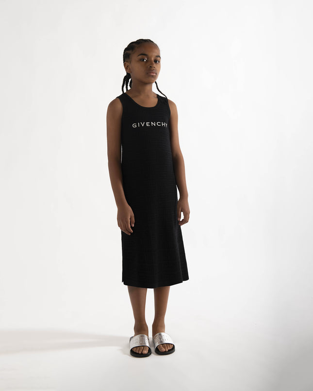 givenchy-h19072-016-kg-Black & Silver Logo Slides