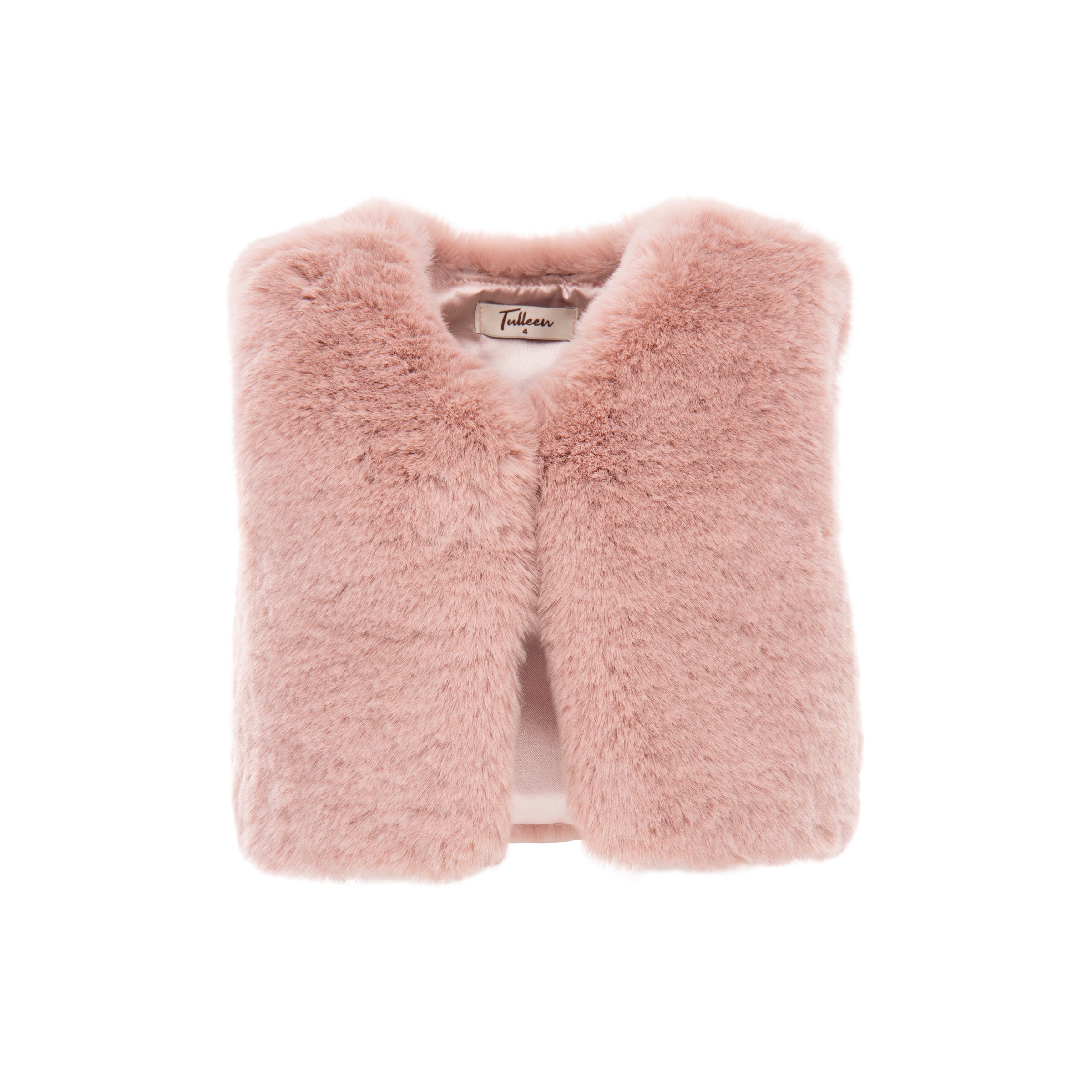 Faux fur vest for kids sale