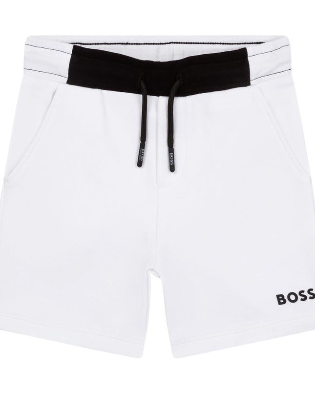 boss-White Bermuda Shorts-j04427-10b