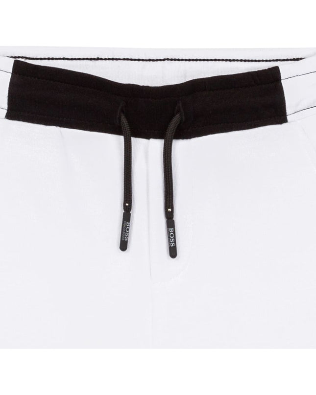 boss-White Bermuda Shorts-j04427-10b