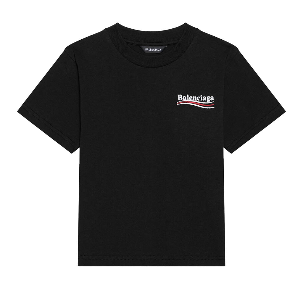 balenciaga-Black Logo T-Shirt-681864tmve71070